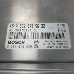 A0275459632 centralina ECU controllo motore Mercedes W168 Classe A 170 CDI 66 KW 1998-01 Bosch