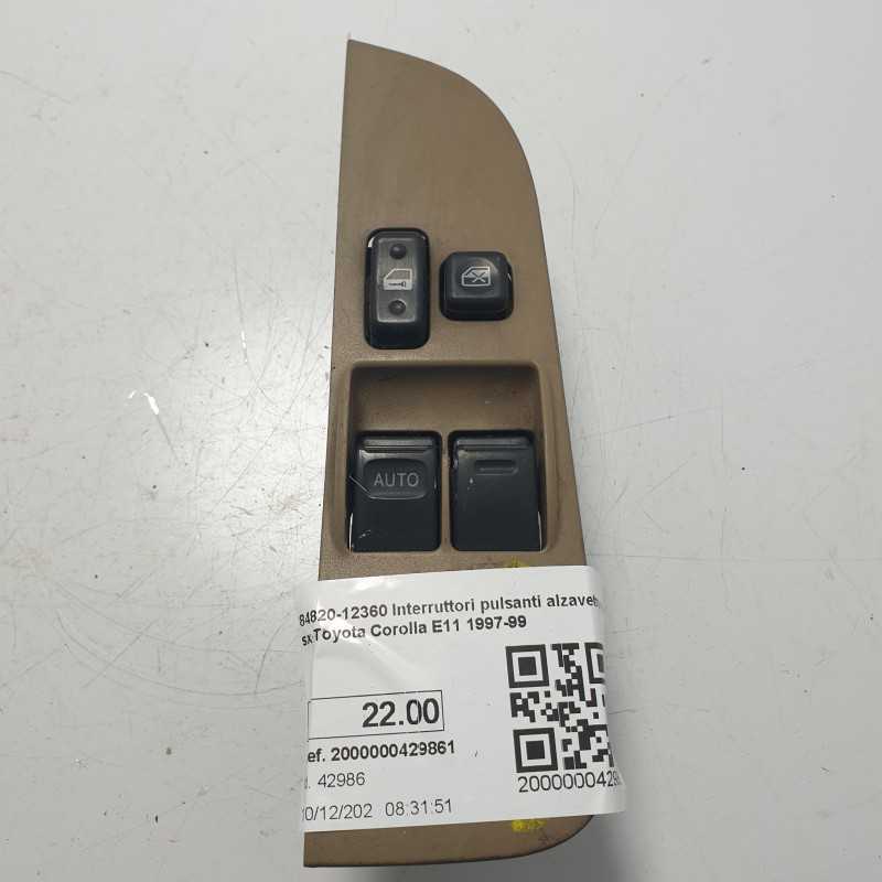 84820-12360 Interruttori pulsanti alzavetro ant sx Toyota Corolla E11 1997-99