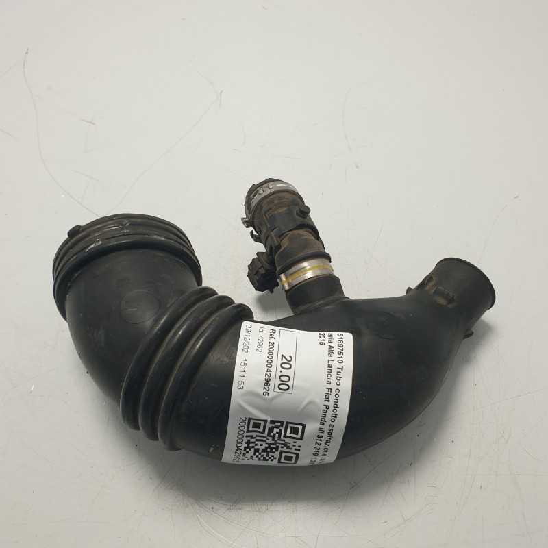 51897510 Tubo condotto aspirazione turbo filtro aria Alfa Lancia Fiat Panda III 312 319 1.3MTJ 2015