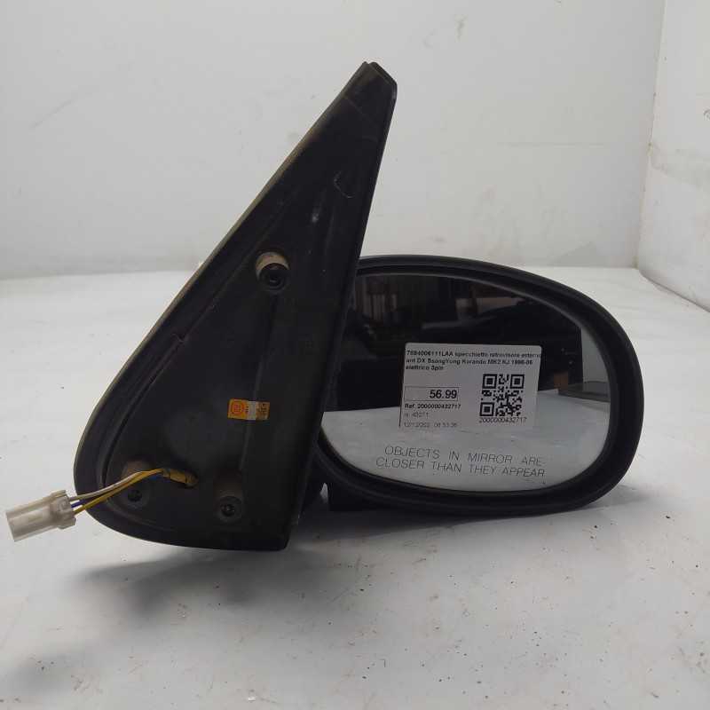 7894006111LAA specchietto retrovisore esterno ant DX SsangYong Korando MK2 KJ 1996-06 elettrico 3pin