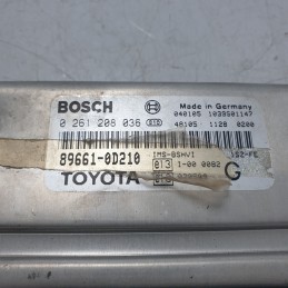 89661-0D210 Centralina ecu motore Toyota Yaris 1.0 vvt 2004 0261208036