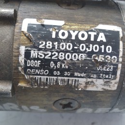 28100-0J010 motorino avviamento Toyota Yaris MK1 P1 1.0 B 50 KW 1999-07