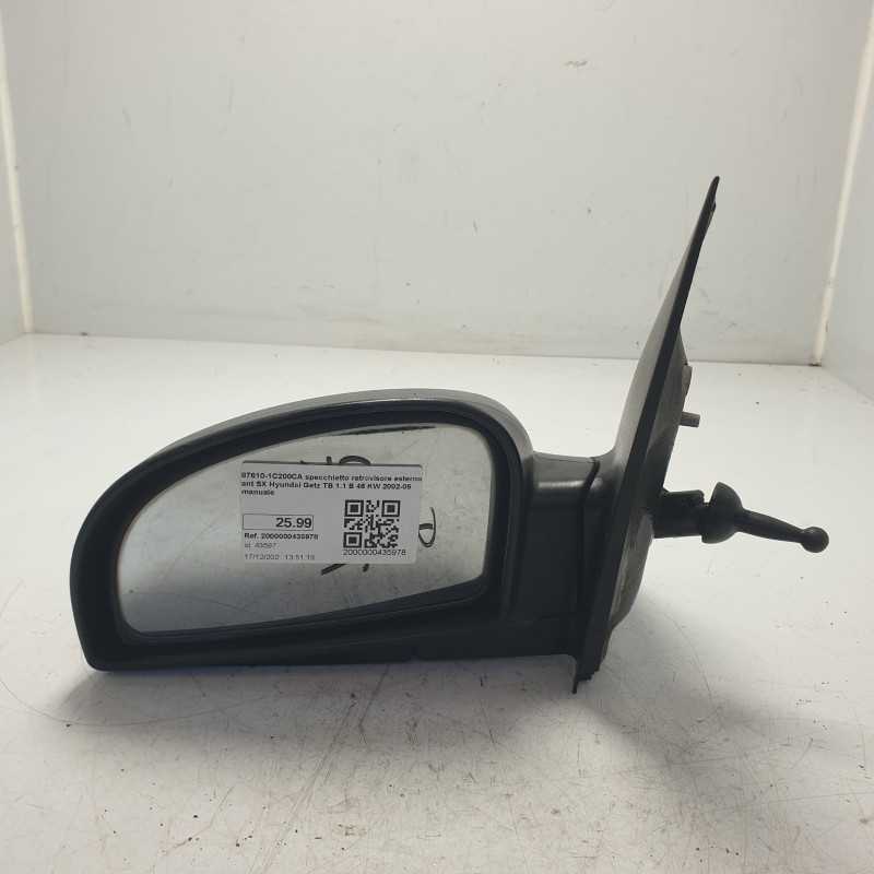 87610-1C200CA specchietto retrovisore esterno ant SX Hyundai Getz TB 1.1 B 46 KW 2002-05 manuale