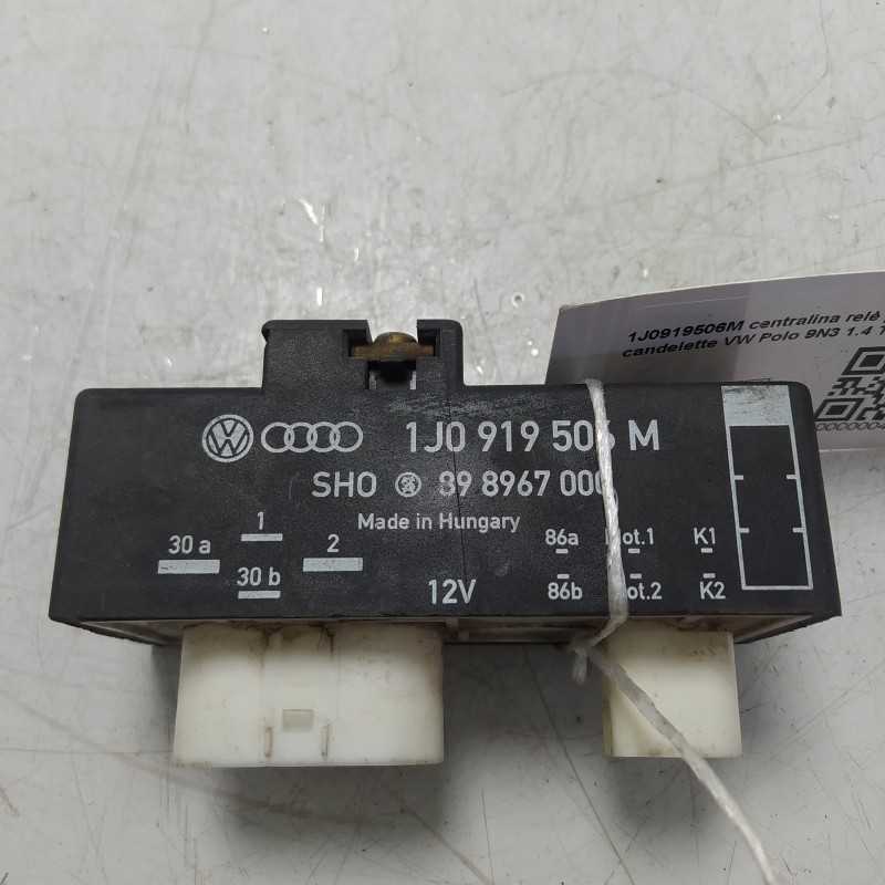 1J0919506M centralina relè preriscaldamento candelette VW Polo 9N3 1.4 TDI 2006