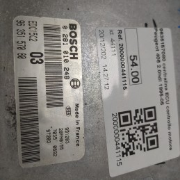 9635157080 centralina ECU controllo motore Peugeot 406 2.0hdi 1995-05 0281010248 EDC15C2
