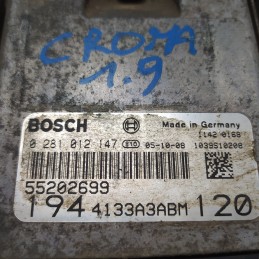 55202699 centralina ECU controllo motore Fiat Croma MK2 194 1.9 MJT 120 CV 2005-10 Bosch