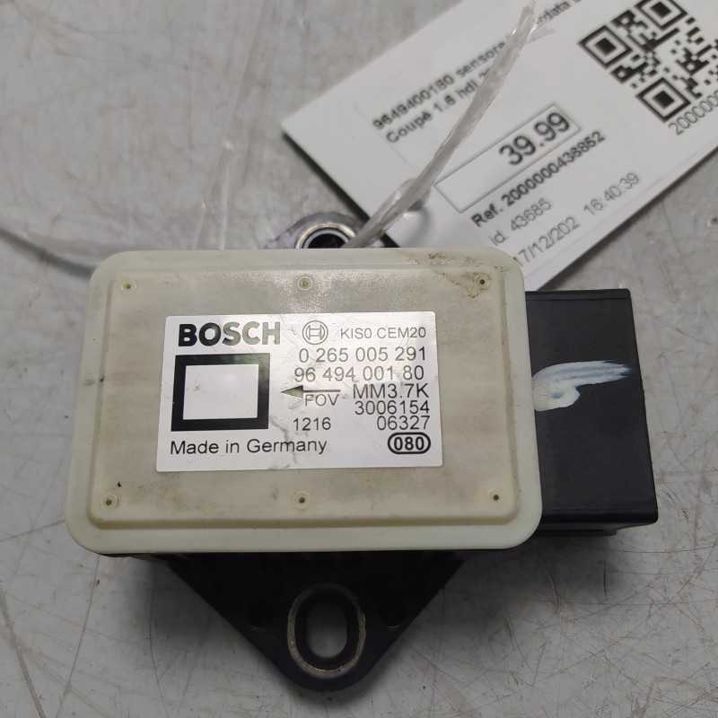 9649400180 sensore imbardata ESP Citroen C4 Coupè 1.6 hdi 2007
