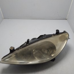 Faro fanale proiettore ant SX Peugeot 307 2001-06 da lucidare