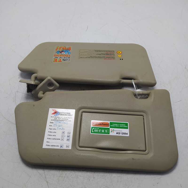 96401BC502 coppia alette pantine parasole SX DX Nissan Micra MK3 K12 1.0 B 16V 48 KW 2003-10