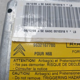 9632167780 centralina airbag Citroen Xsara Picasso MK1 1999-03 Autoliv