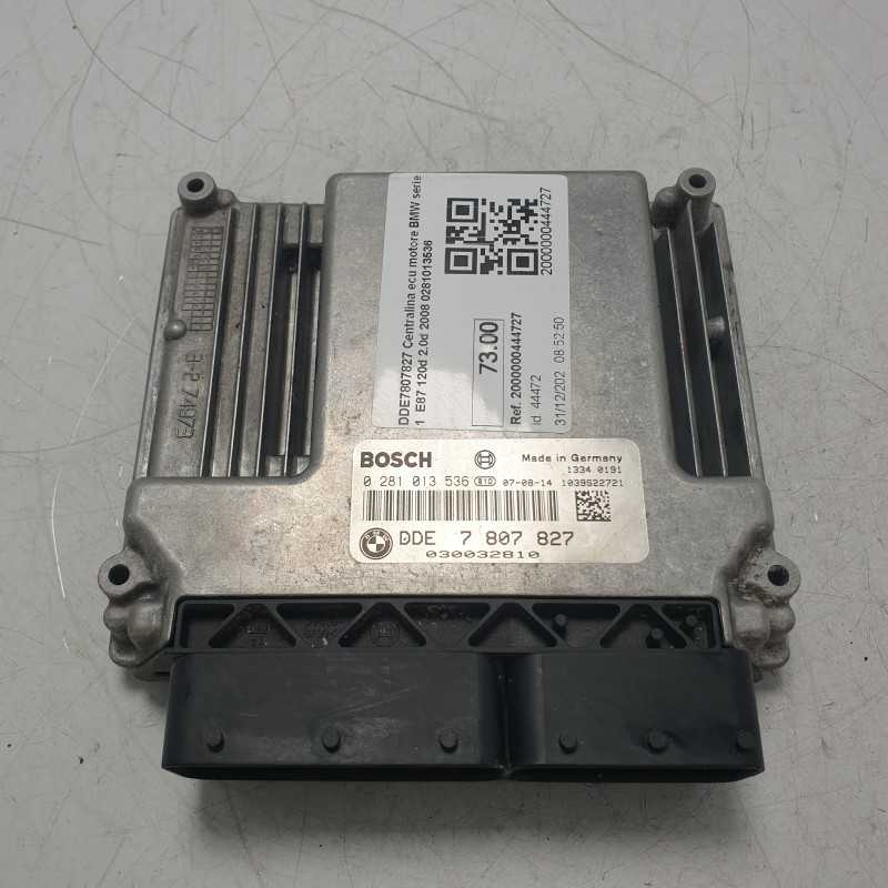 DDE7807827 Centralina ecu motore BMW serie 1 E87 120d 2.0d 2008 0281013536