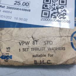 VPW 81 STD VANDERVELL Set anelli spallamento bronzine Innocenti