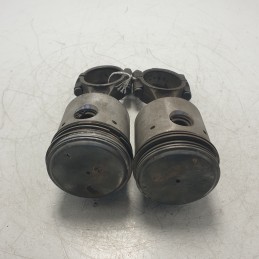 2XPZ Pistoni coppia  con biella Fiat 500 126 1977-87 diam 56,5mm