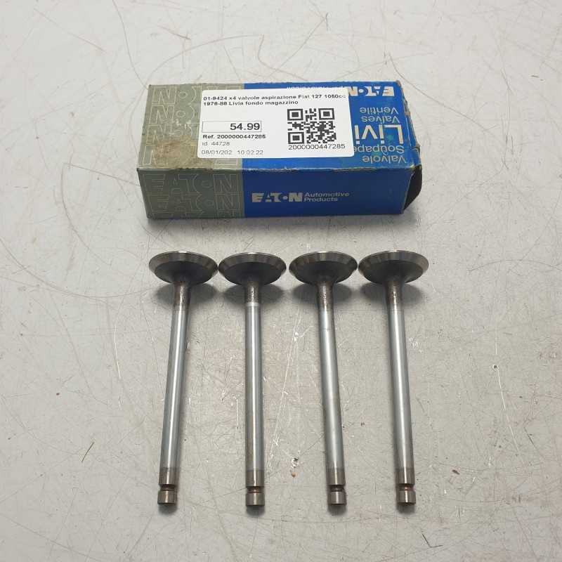 01-9424 x4 valvole aspirazione Fiat 127 1050cc 1976-86 Livia fondo magazzino