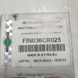 FIN036CR025 bronzina cuscinetto biella Ruggerini RD85 RF120