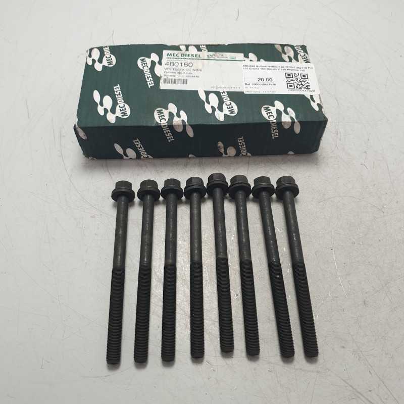4854648 Bulloni testata 8 pz M12x1.25x119 Fiat 131 Croma 154 Ducato II 230 Argenta 132