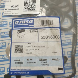 53018900 kit Guarnizioni senza guarn testata Santana Ford Fusion 1.6 tdci Focus C-Max DM2 2003-12