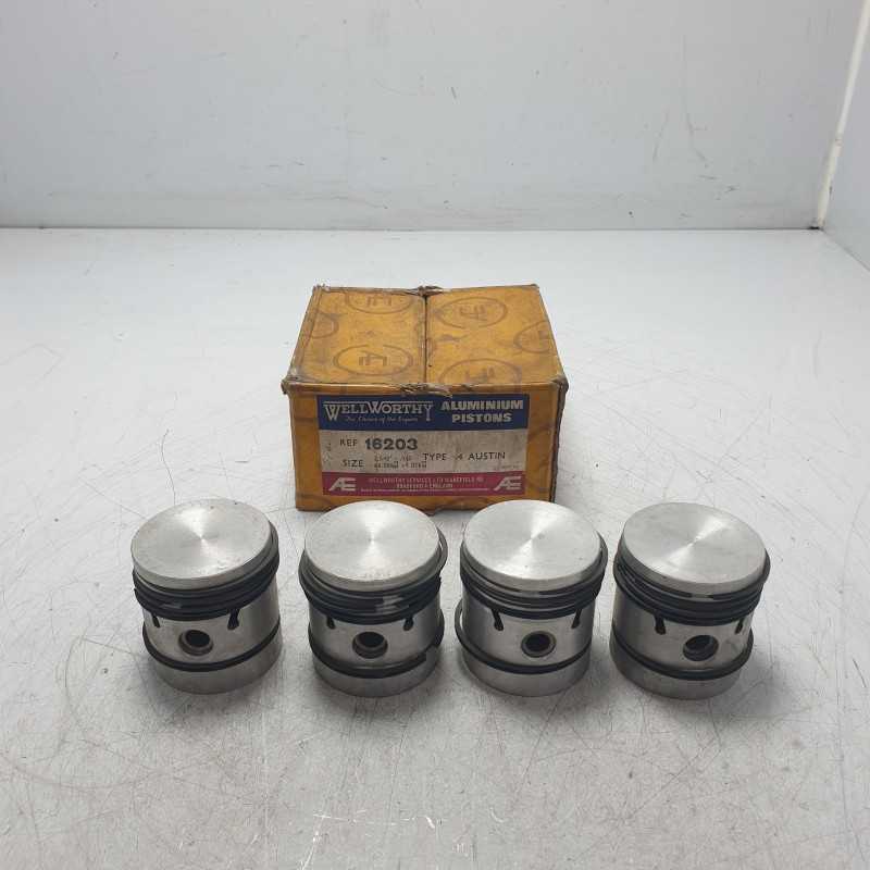 16203 WELLWORTHY serie pistoni con fasce 64.56 mm +0.40 Austin