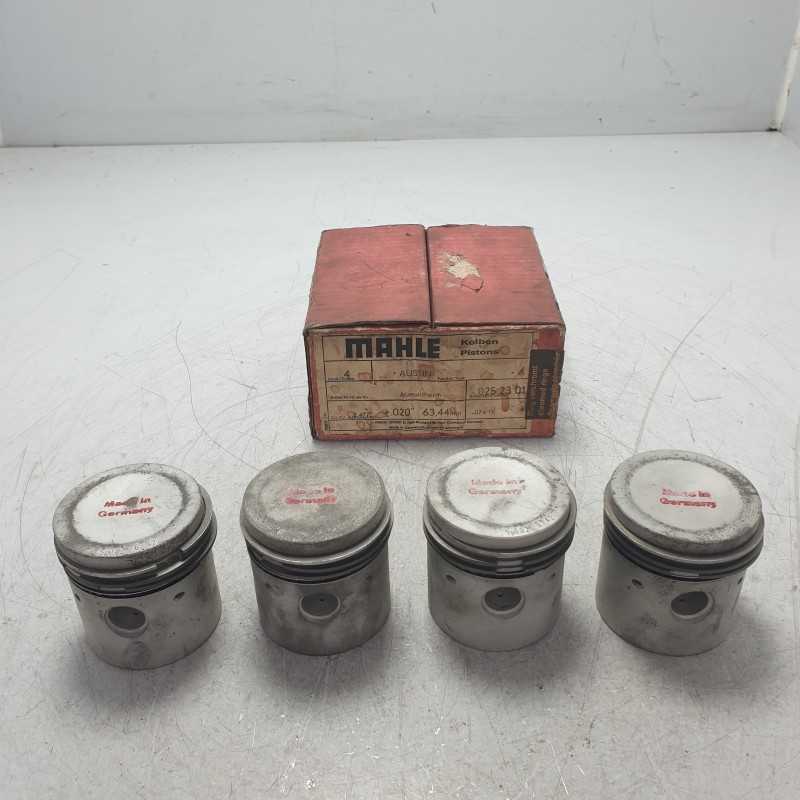 0252301 Kolben Pistons Mahle pistoni completi di fasce Austin 2.477+0.20 diam 63.44mm