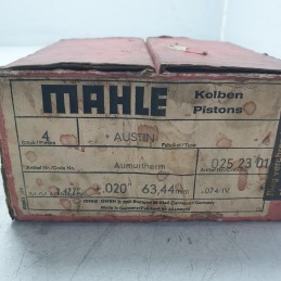 0252301 Kolben Pistons Mahle pistoni completi di fasce Austin 2.477+0.20 diam 63.44mm