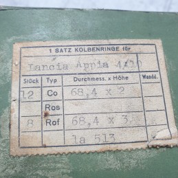 LA513 Serie fasce elastiche anelli pistone non completa Lancia Appia 68.4 4/10 1959
