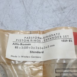 1029ES Serie fasce elastiche anelli pistone 85X3.035+3+3+3+3+5MM Alfa Romeo