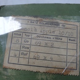 Serie fasce elastiche anelli pistone 69mm 10/10 Lancia Appia 1959