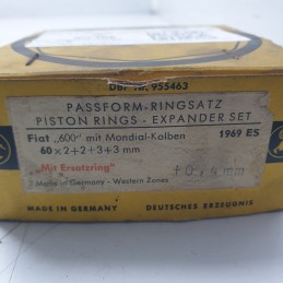 1969ES Serie fasce elastiche anelli pistone 60X2+2+3+3mm Fiat 600 113 +0.4MM