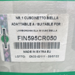 FIN595CR 0.50 bronzine semicuscinetti biella Lamborghini C230 FL2 FL3 FL4 trattore agricolo