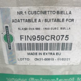 FIN959CR 0.75 Bronzine di biella SLANZI DVA 680