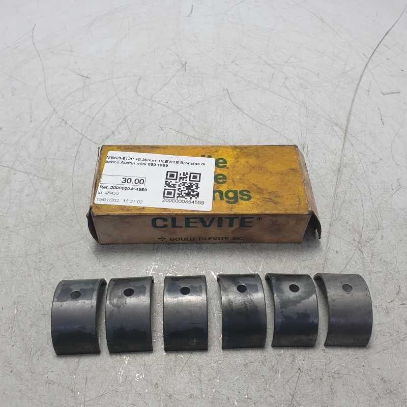 MBS/3-812P +0.25mm CLEVITE Bronzine di banco Austin mini 850 1959