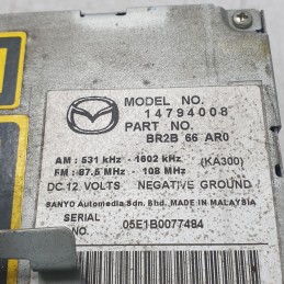 BR2B-66-AR0 autoradio stereo lettore CD Mazda 3 1.6 B 77 KW 105 CV 2004-09