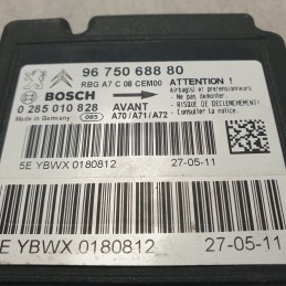 9675068880 Centralina airbag Peugeot 207 WA WC 1.4HDI  2011 0285010828
