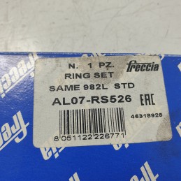 AL07-RS526 fasce elastiche anelli segmenti pistone Same 982L Freccia STD