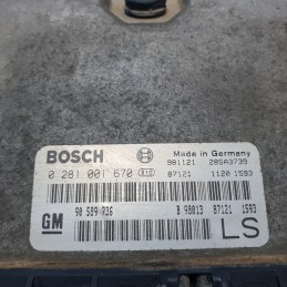 90589736 centralina ECU controllo motore Opel Astra G 1.7 TD 50 KW 68 CV 1998-03