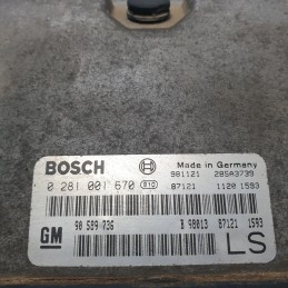 90589736 centralina ECU controllo motore Opel Astra G 1.7 TD 50 KW 68 CV 1998-03