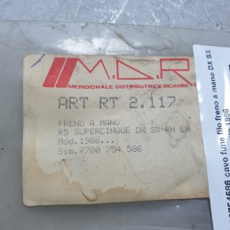 7700754586 cavo fune filo freno a mano DX SX Renault R5 Supercinque 1986
