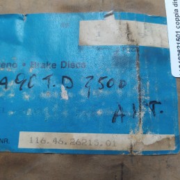 116462621501 coppia dischi freni ant Alfa Romeo 90 2.4 TD 1984-87 nuovi ma in cattivo stato di conservazione