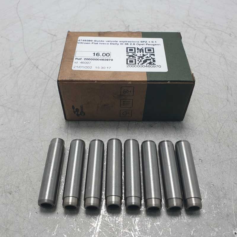 4749398 Guida valvole aspirazione 8PZ + 0.1 Citroen Fiat Iveco Daily III 35 2.8 Opel Peugeot