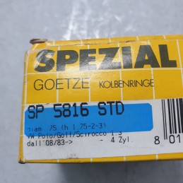 SP5816 fasce elastiche anelli segmenti pistoni VW Polo Golf Scirocco 1.3 1983 in poi diam 75 mm STD