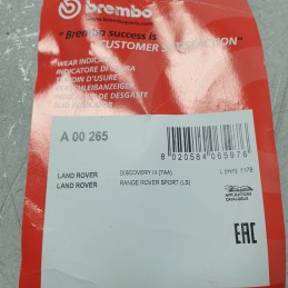 A00265 cavo filo contatto usura pastiglie freno Land Rover Discovery MK3 TAA Range Rover Sport L5