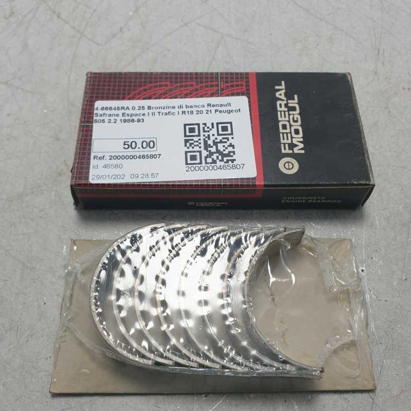 4-66645RA 0.25 Bronzine di banco Renault Safrane Espace I II Trafic I R18 20 21 Peugeot 505 2.2 1986-93