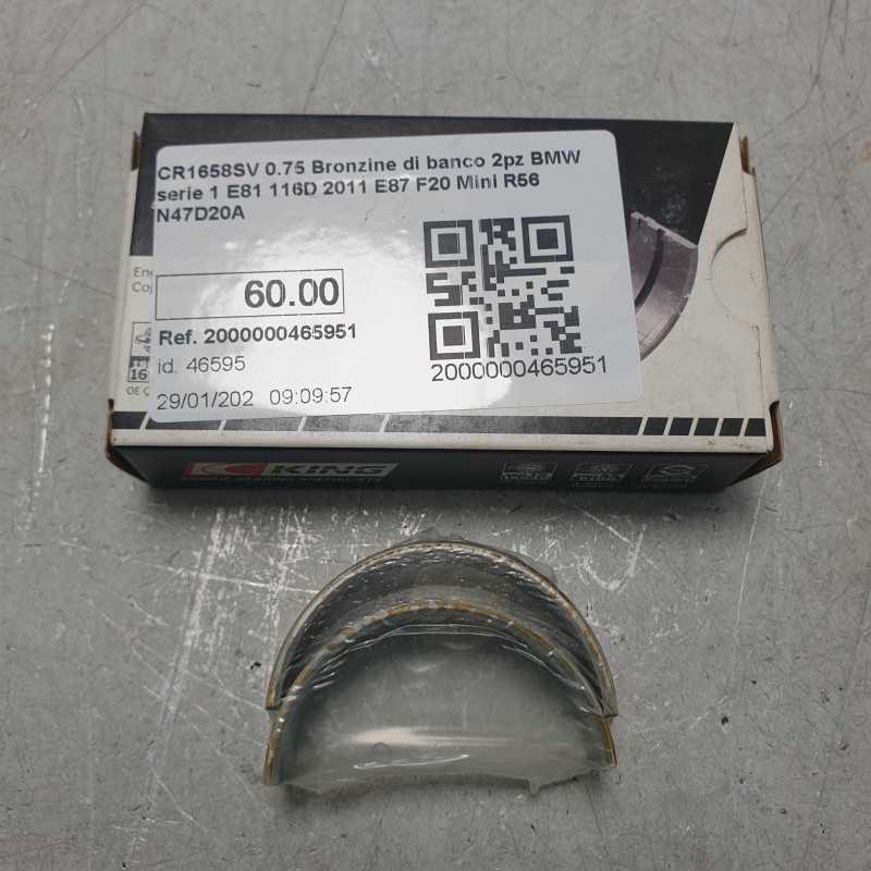 CR1658SV 0.75 Bronzine di banco 2pz BMW serie 1 E81 116D 2011 E87 F20 Mini R56 N47D20A