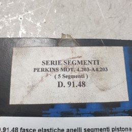 D.91.48 fasce elastiche anelli segmenti pistone Perkins 4.203 A4.203 diam 91,48 mm
