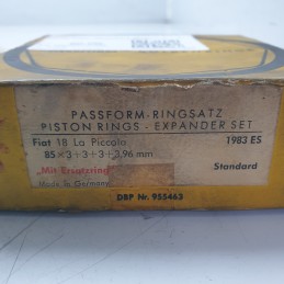 955463 Anelli pistone fasce elastiche Fiat 18 La Piccola trattori 85x3+3+3+3.96mm