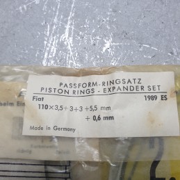 8477 fasce elastiche anelli segmenti pistone Fiat autocarri 110x3,5+3+3+5,5 mm +0,6 mm 1989ES
