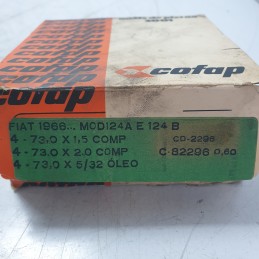 CD-2296 fasce elastiche anelli segmenti pistone Fiat 124 238 1969-76 060 mm C-82296
