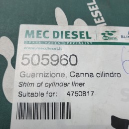 505960 guarnizione anello sigillo canna cilindro trattore macchina agricola Fiat New Holland diam 115 mm