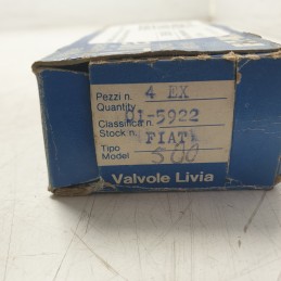 01-5922 serie kit x4 valvole scarico Fiat 128 1974-84 Livia fondo magazzino