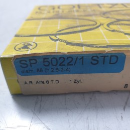 SP5022/1 fasce elastiche anelli segmenti pistoni Alfa Romeo Alfa 6 TD diam 88 mm 2,5+2+4 STD